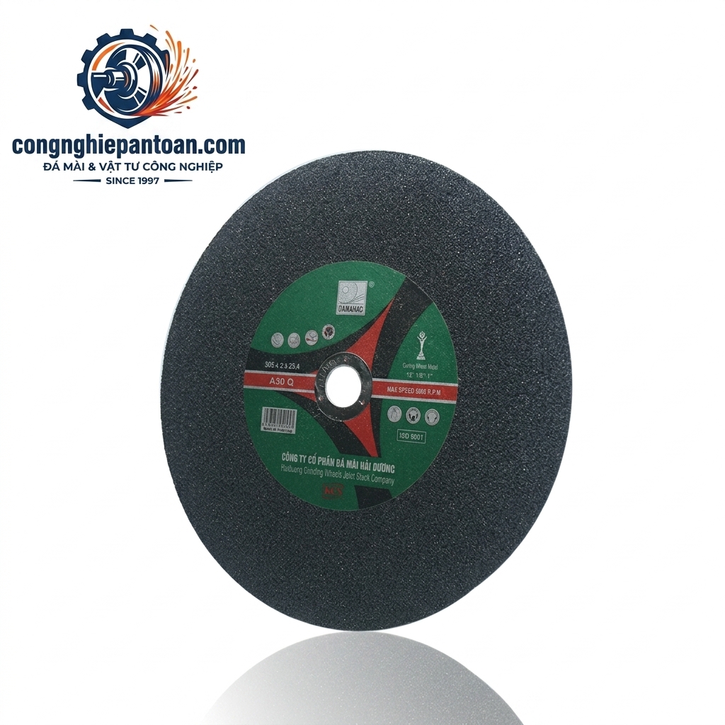 Tìm kiếm Đá cắt Cn 305.3.25,4 chất lượng cao? congnghiepantoan.com cung cấp đĩa cắt kim loại Hải Dương A30 Q 305mm chính hãng, siêu bền, cắt ngọt, đảm bảo an toàn lao động. Giao hàng toàn quốc.