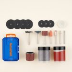 Bộ 80 món phụ kiện mài mini Wadfow WRR7080 là bộ phụ kiện đa năng cao cấp dành cho máy mài mini, bao gồm đĩa cắt, đá mài, bánh nhám, đầu đánh bóng, bàn chải làm sạch, mũi khắc và nhiều phụ kiện chuyên dụng khác. Sản phẩm hỗ trợ hiệu quả các công việc cắt, mài, đánh bóng, làm sạch gỉ sét, khắc và gia công chi tiết trên kim loại, gỗ, nhựa, mica và vật liệu composite. Với 80 chi tiết đa dạng, Wadfow WRR7080 là lựa chọn lý tưởng cho thợ cơ khí, kỹ thuật viên, người làm DIY và chế tác thủ công chuyên nghiệp.
