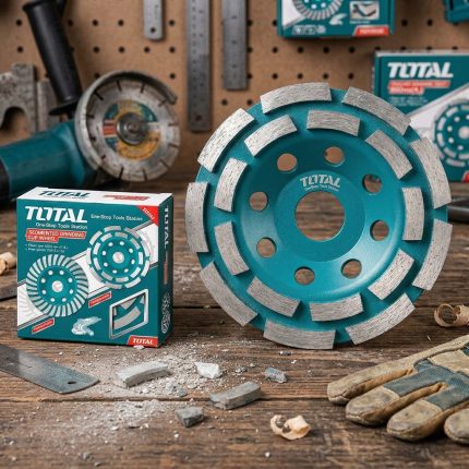 Chén mài Total TAC2421251 đường kính 125mm, chuyên dụng cho bề mặt bê tông và đá. Thiết kế chắc chắn, mài nhanh, hiệu quả cao. Sử dụng trên máy mài góc phổ biến, thao tác dễ dàng, an toàn. Phù hợp cho các công trình xây dựng và hoàn thiện bề mặt. Sản phẩm chính hãng, độ bền cao, mang lại hiệu quả tối ưu trong thi công.