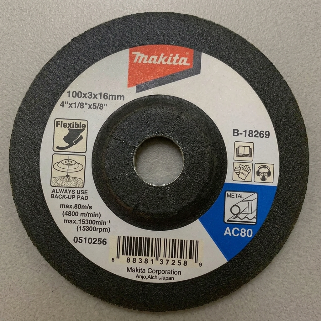 Đá mài 100x3x16mm AC80 Makita B-18269 là phụ kiện mài kim loại chất lượng cao, giúp loại bỏ bavia, làm nhẵn bề mặt sắt thép nhanh chóng. Sản phẩm AC80 có khả năng chịu nhiệt tốt, tuổi thọ lâu dài và vận hành ổn định. Kích thước 100x3x16mm tương thích với nhiều dòng máy mài góc phổ biến. Sản phẩm chính hãng Makita, phân phối bởi Công Nghiệp An Toàn, đảm bảo chất lượng và an toàn khi sử dụng.