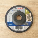 Cận cảnh và thông số kỹ thuật Đá mài 125mm Bosch 260860263 expert for Metal chuyên dùng cho kim loại. Đĩa mài Bosch 125x6.3x22.23mm, mã abrasive A 24 S BF, tiêu chuẩn EN 12413, RPM tối đa 12250.