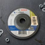 Cận cảnh và thông số kỹ thuật Đá mài 125mm Bosch 260860263 expert for Metal chuyên dùng cho kim loại. Đĩa mài Bosch 125x6.3x22.23mm, mã abrasive A 24 S BF, tiêu chuẩn EN 12413, RPM tối đa 12250.