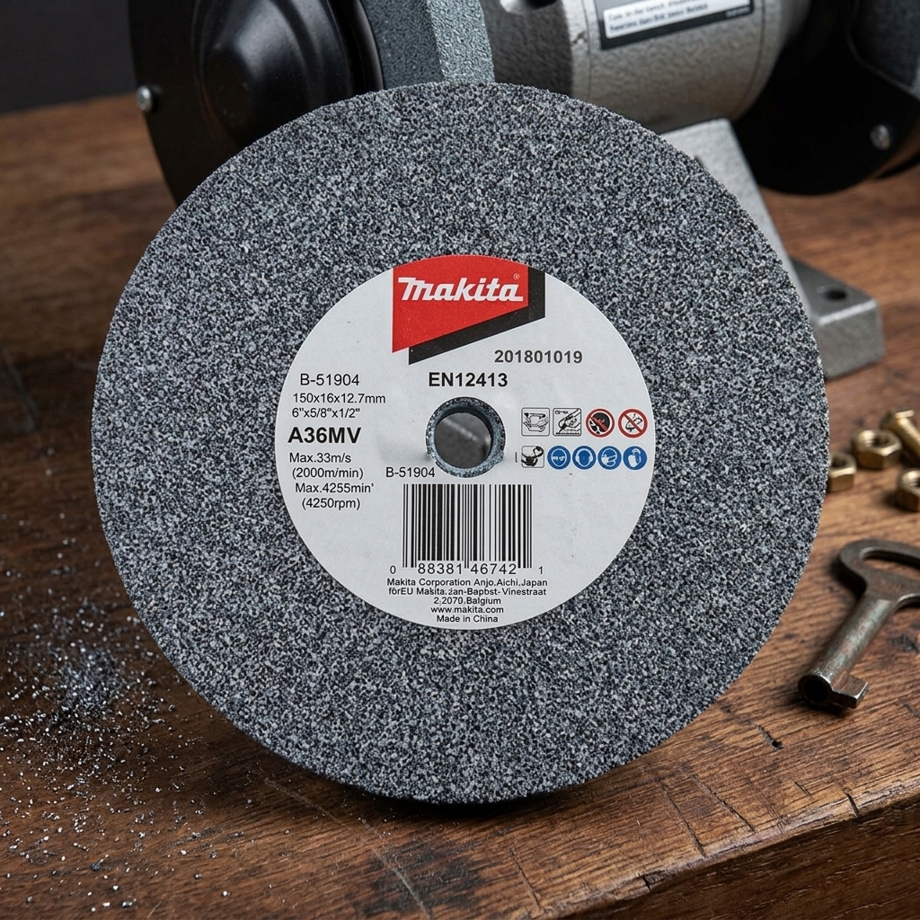 Đá mài 150mm (A36) Makita B-51904 chính hãng được thiết kế cho máy mài bàn, sử dụng hạt mài A36 chất lượng cao giúp mài thô, tạo hình và làm sạch bề mặt kim loại hiệu quả. Sản phẩm có độ bền cao, khả năng chịu tải tốt, phù hợp cho các xưởng cơ khí, gia công kim loại và bảo trì công nghiệp. Đá mài 150mm (A36) Makita B-51904 là lựa chọn đáng tin cậy cho người dùng chuyên nghiệp cần hiệu suất mài ổn định và tuổi thọ sử dụng lâu dài.