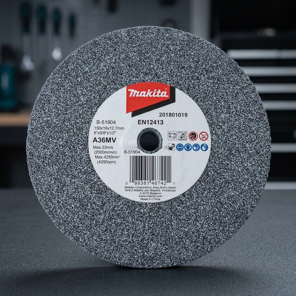 Đá mài 150mm (A36) Makita B-51904 chính hãng được thiết kế cho máy mài bàn, sử dụng hạt mài A36 chất lượng cao giúp mài thô, tạo hình và làm sạch bề mặt kim loại hiệu quả. Sản phẩm có độ bền cao, khả năng chịu tải tốt, phù hợp cho các xưởng cơ khí, gia công kim loại và bảo trì công nghiệp. Đá mài 150mm (A36) Makita B-51904 là lựa chọn đáng tin cậy cho người dùng chuyên nghiệp cần hiệu suất mài ổn định và tuổi thọ sử dụng lâu dài.