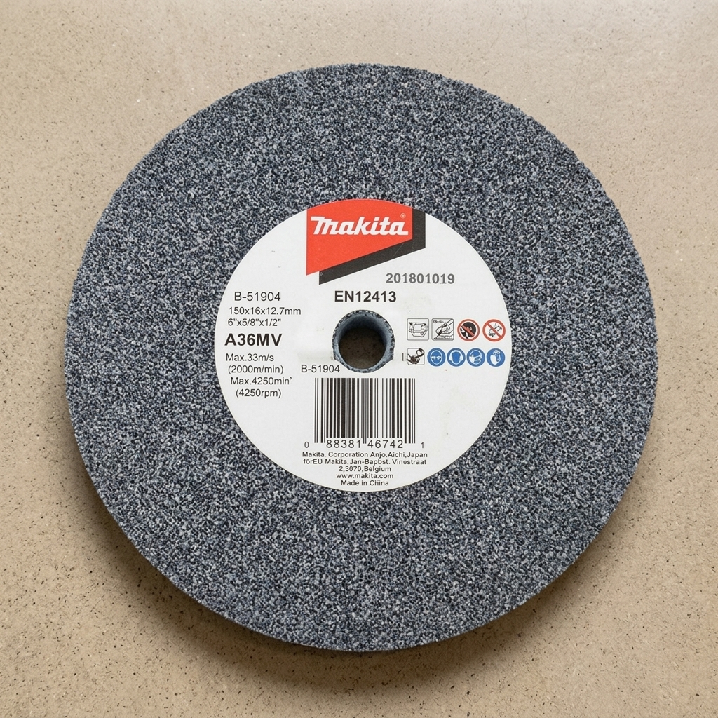 Đá mài 150mm (A36) Makita B-51904 chính hãng được thiết kế cho máy mài bàn, sử dụng hạt mài A36 chất lượng cao giúp mài thô, tạo hình và làm sạch bề mặt kim loại hiệu quả. Sản phẩm có độ bền cao, khả năng chịu tải tốt, phù hợp cho các xưởng cơ khí, gia công kim loại và bảo trì công nghiệp. Đá mài 150mm (A36) Makita B-51904 là lựa chọn đáng tin cậy cho người dùng chuyên nghiệp cần hiệu suất mài ổn định và tuổi thọ sử dụng lâu dài.