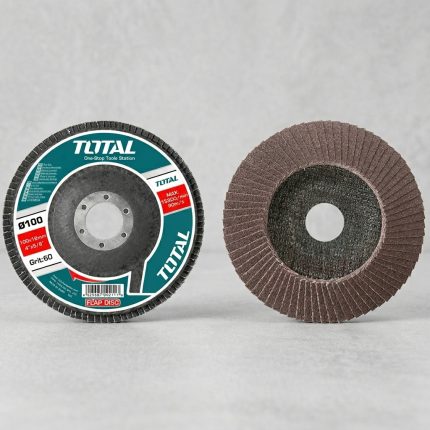 Đĩa nhám xếp P120 Total TAC6310053 100x16mm là dòng nhám xếp cao cấp chuyên dùng cho công đoạn hoàn thiện bề mặt kim loại, inox và thép sau gia công. Với độ nhám P120, sản phẩm giúp loại bỏ các vết xước nhỏ, tạo bề mặt mịn đẹp, đồng đều trước khi đánh bóng hoặc sơn phủ. Thiết kế lá nhám xếp chất lượng cao kết hợp đế sợi thủy tinh chắc chắn mang lại hiệu quả làm việc ổn định và tuổi thọ vượt trội.