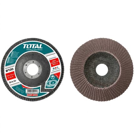 Đĩa nhám xếp P120 Total TAC6310053 100x16mm là dòng nhám xếp cao cấp chuyên dùng cho công đoạn hoàn thiện bề mặt kim loại, inox và thép sau gia công. Với độ nhám P120, sản phẩm giúp loại bỏ các vết xước nhỏ, tạo bề mặt mịn đẹp, đồng đều trước khi đánh bóng hoặc sơn phủ. Thiết kế lá nhám xếp chất lượng cao kết hợp đế sợi thủy tinh chắc chắn mang lại hiệu quả làm việc ổn định và tuổi thọ vượt trội.