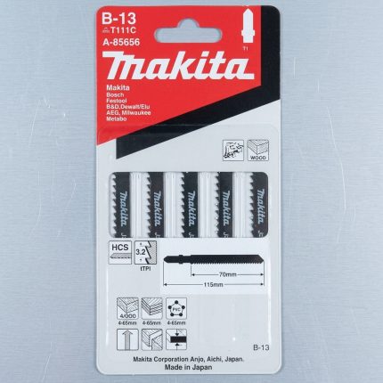 Hình ảnh thực tế Lưỡi cưa lọng Makita A-85656 chính hãng Makita Nhật Bản, được thiết kế chuyên dụng cho các công việc cắt gỗ mềm, gỗ tự nhiên, ván ép và vật liệu gỗ công nghiệp. Sản phẩm sử dụng thép carbon cao HCS chất lượng cao, giúp tăng độ sắc bén, hạn chế mài mòn và mang lại đường cắt sạch, chính xác. Với thiết kế răng cưa tối ưu cùng chiều dài lưỡi phù hợp, Lưỡi cưa lọng Makita A-85656 cho khả năng cắt nhanh, giảm rung lắc và nâng cao hiệu suất làm việc. Đây là phụ kiện lý tưởng cho thợ mộc, xưởng sản xuất nội thất và các công trình thi công chuyên nghiệp. Sản phẩm được phân phối chính hãng bởi Công Nghiệp An Toàn, cam kết chất lượng, giá tốt và giao hàng toàn quốc.