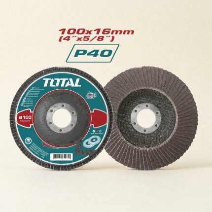 Nhám xếp 100x16mm P40 Total TAC6310040 là phụ kiện mài chuyên dụng dành cho các công việc mài thô, xử lý bavia, làm sạch gỉ sét và mài mối hàn trên sắt, thép, inox. Với độ nhám P40, sản phẩm cho khả năng cắt gọt mạnh, tốc độ mài nhanh và hiệu suất ổn định. Nhám xếp 100x16mm P40 Total TAC6310040 sử dụng hạt nhám chất lượng cao kết hợp thiết kế dạng xếp lớp giúp tăng tuổi thọ, giảm rung lắc và mang lại bề mặt gia công đồng đều trong các ứng dụng cơ khí chuyên nghiệp.