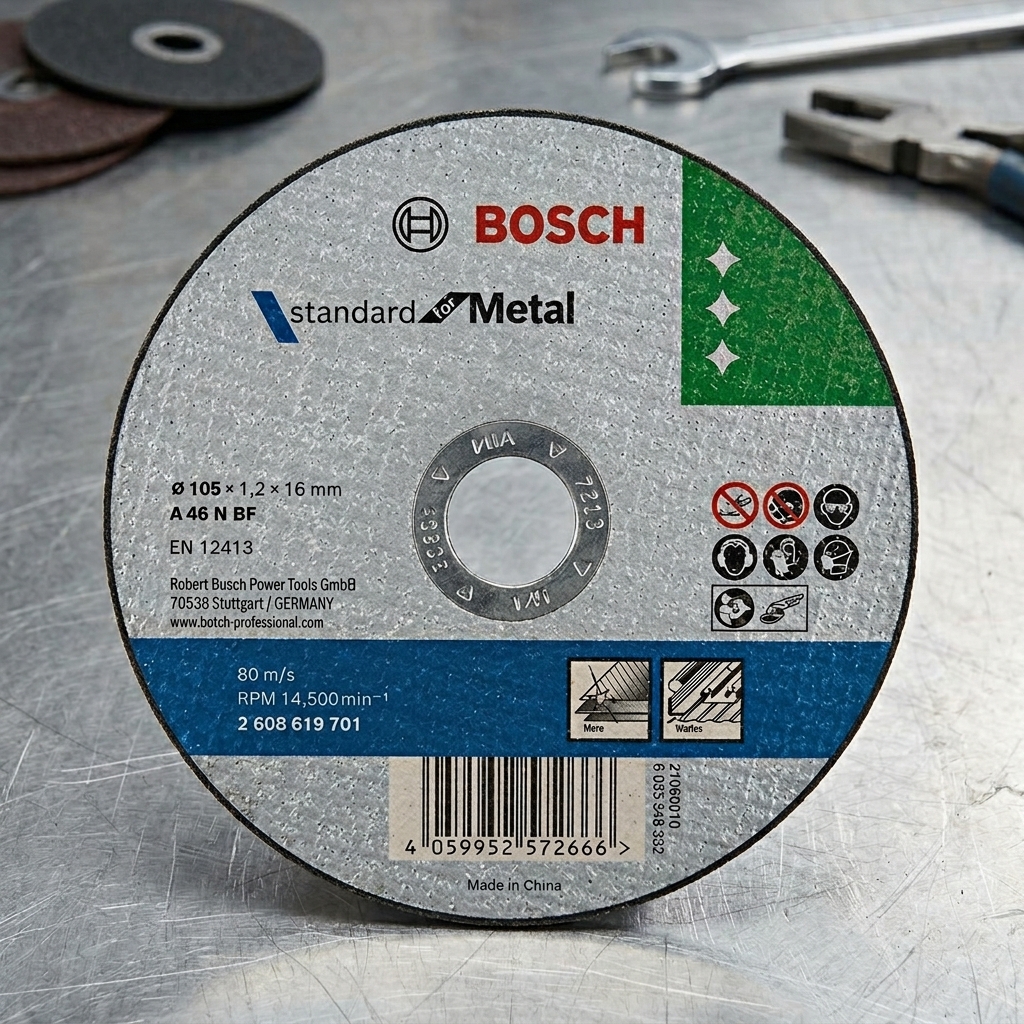 Đá cắt 105mm Bosch 2608619701 chính hãng chuyên dùng cắt kim loại, inox với độ bền cao, đường cắt sắc nét, giảm tia lửa và đảm bảo an toàn khi sử dụng. Sản phẩm phù hợp cho thợ cơ khí, công trình và gia công kim loại chuyên nghiệp.