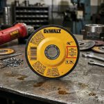 Đá cắt kim loại 100×2.5x16mm Dewalt DWA4520FAIA-B1 chính hãng, cắt sắt, thép nhanh, đường cắt sắc nét, tuổi thọ cao. Sản phẩm phân phối bởi Công Nghiệp An Toàn, Freeship toàn quốc, phù hợp máy mài góc 100mm.