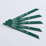Bộ 5 lưỡi cưa kiếm cắt gỗ và kim loại 152mm 6T SATA 93325S là phụ kiện chuyên dụng cho máy cưa kiếm, được thiết kế để cắt hiệu quả gỗ, pallet, gỗ có đinh, nhựa cứng và kim loại mềm trong các công việc xây dựng, cơ khí và tháo dỡ. Với chiều dài 152mm và bước răng 6T, sản phẩm mang lại tốc độ cắt nhanh, khả năng thoát phoi tốt và đường cắt ổn định trên nhiều loại vật liệu khác nhau. Bộ 5 lưỡi cưa kiếm cắt gỗ và kim loại 152mm 6T SATA 93325S được chế tạo từ thép BIM (Bi-Metal) chất lượng cao, giúp tăng độ bền, chống gãy răng và kéo dài tuổi thọ sử dụng trong môi trường làm việc cường độ cao.