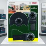 Bộ lưỡi cắt gỗ cho GOP 250 Bosch 2607017323 là bộ phụ kiện chuyên dụng dành cho máy cắt rung đa năng Bosch GOP 250, được thiết kế để đáp ứng nhiều nhu cầu gia công gỗ như cắt chìm, cắt rãnh, cắt mép, cắt tấm gỗ và xử lý các chi tiết hoàn thiện nội thất. Bộ sản phẩm tích hợp nhiều loại lưỡi cắt sử dụng hệ ngàm Starlock hiện đại, giúp truyền lực tối ưu, giảm rung lắc và nâng cao hiệu suất làm việc. Các lưỡi cắt được chế tạo từ vật liệu chất lượng cao, mang lại độ bền vượt trội và khả năng cắt chính xác trên gỗ tự nhiên, gỗ công nghiệp, MDF, plywood và nhiều vật liệu mềm khác. Bộ lưỡi cắt gỗ cho GOP 250 Bosch 2607017323 là lựa chọn lý tưởng cho thợ mộc, đơn vị thi công nội thất, thợ sửa chữa và người dùng chuyên nghiệp cần một giải pháp đa năng cho máy cắt rung Bosch. Công Nghiệp An Toàn cung cấp sản phẩm Bosch chính hãng, giá tốt, giao hàng nhanh trên toàn quốc.