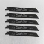 Hình ảnh thực tế Bộ lưỡi cưa kiếm 5 chi tiết 165mm Makita 792147-1 (Cắt sắt) chính hãng, chuyên dùng để cắt sắt, thép mỏng, kim loại màu và các vật liệu kim loại thông dụng. Lưỡi cưa được chế tạo từ thép chất lượng cao, độ cứng vượt trội, khả năng chịu mài mòn tốt, cho đường cắt nhanh, chính xác và tuổi thọ sử dụng lâu dài. Sản phẩm phù hợp cho thợ cơ khí, công trình xây dựng, xưởng gia công kim loại và người dùng chuyên nghiệp.