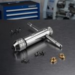 Đầu cờ lê ống tự động siết mũi taro M3-M8 SATA 50403 với cơ cấu bánh cóc đảo chiều linh hoạt, thân thép hợp kim mạ crom sáng bóng, hỗ trợ kẹp chắc mũi taro và gia công ren chính xác trong cơ khí.