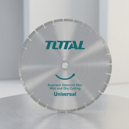 Đĩa cắt nhựa đường 405mm Total TAC2164051 là sản phẩm chính hãng từ Total, chế tạo bằng segment kim cương chất lượng cao, cho phép cắt nhựa đường, bê tông, gạch và vật liệu xây dựng cứng với độ chính xác vượt trội. Hỗ trợ cắt ướt và khô, giảm rung lắc, tăng tuổi thọ đĩa và hiệu quả thi công. Đĩa cắt nhựa đường Total TAC2164051 dễ dàng thay thế, phù hợp cho thợ xây dựng chuyên nghiệp và công trình dân dụng lẫn công nghiệp.