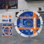 Lưỡi cắt gạch khô-ướt 100x16mm Wadfow WDC1K06 là lưỡi cắt kim cương đa năng chuyên dùng cho các công việc cắt gạch men, gạch ceramic, gạch granite, đá tự nhiên và vật liệu xây dựng. Thiết kế rãnh phân đoạn giúp tăng khả năng tản nhiệt, giảm ma sát và nâng cao hiệu suất cắt trong cả điều kiện cắt khô và cắt ướt. Với kích thước 100x16mm, tốc độ quay tối đa 15.300 vòng/phút, lưỡi cắt Wadfow WDC1K06 mang đến đường cắt sắc nét, hạn chế sứt mẻ và đảm bảo độ bền vượt trội cho các công trình xây dựng và hoàn thiện nội thất.