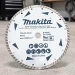 Lưỡi cắt lượn sóng cho đá cẩm thạch 230mm Makita D-52825 chính hãng với thiết kế vành cắt turbo lượn sóng giúp tăng tốc độ cắt, giảm sứt mẻ cạnh vật liệu. Sản phẩm chuyên dùng để cắt đá cẩm thạch, đá granite, bê tông và các vật liệu xây dựng cứng, mang lại đường cắt sắc nét, độ bền cao và hiệu suất ổn định cho thợ chuyên nghiệp.