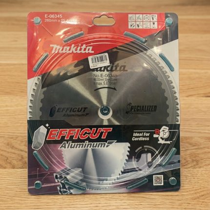 Hình ảnh chi tiết Lưỡi cắt nhôm 260mm Makita E-06345 tại Công Nghiệp An Toàn. Lưỡi cưa hợp kim chuyên dụng, đường kính 260mm, thiết kế chắc chắn, tối ưu cắt nhôm, hợp kim nhôm, bền bỉ và ổn định. Sản phẩm Makita chính hãng, hỗ trợ Freeship và đảm bảo an toàn khi sử dụng.