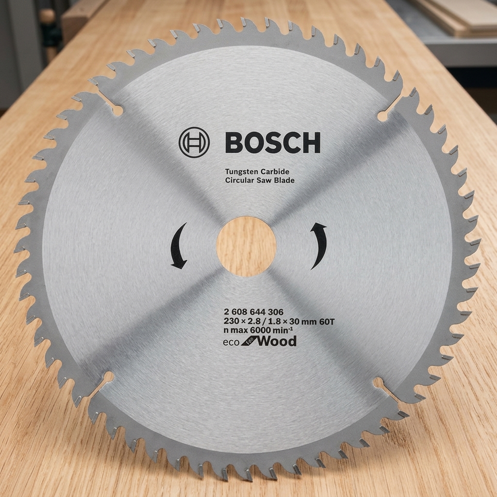 Lưỡi cưa gỗ 250mm T40 Bosch 2608644308 là dòng lưỡi cưa hợp kim chất lượng cao thuộc Bosch Eco for Wood, được thiết kế chuyên dụng cho các công việc cắt gỗ tự nhiên, gỗ công nghiệp, MDF và ván ép. Với cấu tạo 40 răng hợp kim Tungsten Carbide (T40) sắc bén, sản phẩm mang lại tốc độ cắt nhanh, đường cắt chính xác và độ bền vượt trội. Hình ảnh thể hiện rõ thiết kế thân lưỡi cân bằng, các khe chống rung và răng cưa được gia công chính xác, giúp Lưỡi cưa gỗ 250mm T40 Bosch 2608644308 vận hành ổn định, giảm hao hụt vật liệu và nâng cao hiệu quả làm việc cho thợ mộc, xưởng nội thất và đơn vị thi công chuyên nghiệp.