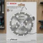 Hình ảnh Lưỡi cưa gỗ CoolTeq 110x1.6/1.0x20mm T12 Bosch 2608644669 (12 Răng) chính hãng thuộc dòng Eco for Wood, chuyên dùng cắt gỗ tự nhiên, gỗ mềm và vật liệu gỗ xây dựng. Thiết kế 12 răng hợp kim Tungsten Carbide sắc bén giúp cắt nhanh, giảm ma sát, tăng khả năng thoát phoi và nâng cao hiệu suất làm việc. Phù hợp cho thợ mộc, xưởng nội thất và công trình xây dựng chuyên nghiệp.