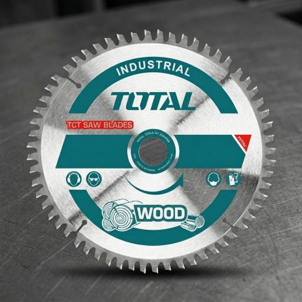Hình ảnh Lưỡi cưa gỗ hợp kim TCT 60 răng Total TAC2311043T 180mm có 60 răng hợp kim TCT, đường kính 180mm, cho khả năng cắt gỗ tự nhiên, MDF, HDF, plywood và gỗ ghép thanh. Lưỡi cưa Total TAC2311043T giúp cắt nhanh, đường cắt mịn, ít sứt mẻ, tăng độ chính xác và tuổi thọ, phù hợp với thợ mộc chuyên nghiệp, xưởng nội thất và người dùng DIY.