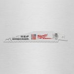Lưỡi cưa kiếm đa năng Milwaukee WRECKER T8-300.48mm (Bộ 5 lưỡi) là dòng lưỡi cưa chuyên dụng cho máy cưa kiếm, phù hợp cắt gỗ có đinh, kim loại mỏng, nhựa, vật liệu tổng hợp và các vật liệu hỗn hợp trong thi công. Với thiết kế răng cưa khỏe, thân lưỡi dài 300.48mm giúp cắt sâu, cắt nhanh và hỗ trợ tháo dỡ hiệu quả tại công trình. Sản phẩm Milwaukee WRECKER mang đến độ bền cao, khả năng làm việc ổn định, phù hợp cho thợ xây dựng, thợ cơ khí, thợ mộc và đội sửa chữa chuyên nghiệp cần bộ lưỡi cưa kiếm đa năng chính hãng, sắc bén và bền bỉ.