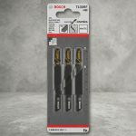 Lưỡi cưa lọng T130 RIFF Bosch 2608633104 (bộ 3 lưỡi) là dòng lưỡi cưa lọng cao cấp được Bosch phát triển dành riêng cho các vật liệu cứng và có tính mài mòn cao như gạch men, gốm sứ, tấm xi măng sợi, vật liệu composite và vật liệu xây dựng chuyên dụng. Lưỡi được phủ hạt carbide (HM/TC) trên cạnh cắt giúp tăng khả năng chịu mài mòn, kéo dài tuổi thọ vượt trội so với lưỡi cưa thông thường. Thiết kế RIFF không sử dụng răng cưa truyền thống giúp tạo đường cắt ổn định, giảm sứt mẻ bề mặt vật liệu và nâng cao độ chính xác khi thi công. Bộ sản phẩm gồm 3 lưỡi cưa chính hãng Bosch, tương thích với nhiều dòng máy cưa lọng sử dụng chuôi chữ T. Lưỡi cưa lọng T130 RIFF Bosch 2608633104 (bộ 3 lưỡi) là lựa chọn lý tưởng cho thợ xây dựng, thợ ốp lát, kỹ thuật viên nội thất và các đơn vị thi công chuyên nghiệp cần hiệu suất cắt cao trên vật liệu khó gia công. Công Nghiệp An Toàn cung cấp sản phẩm chính hãng Bosch với giá cạnh tranh, giao hàng nhanh trên toàn quốc.