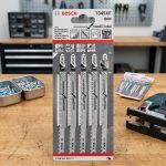 Lưỡi cưa lọng sắt T345XF Bosch 2608634994 (bộ 5 lưỡi) chính hãng, thiết kế BIM cao cấp chuyên cắt kim loại, sắt hộp, nhôm và vật liệu đa năng. Răng cưa Progressive Tooth giúp cắt nhanh, bền bỉ và cho đường cắt chính xác trong môi trường làm việc chuyên nghiệp.