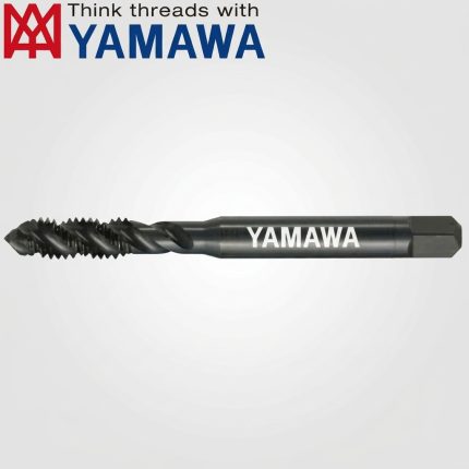 Mũi Taro Xoắn YAMAWA SU+SP M10x1.5 P2 chính hãng YAMAWA Nhật Bản, thiết kế rãnh xoắn chuyên dụng cho gia công ren lỗ bít M10x1.5 với cấp chính xác P2, khả năng thoát phoi vượt trội, giảm nguy cơ gãy taro, phù hợp gia công thép carbon, thép hợp kim, inox và các vật liệu tạo phoi dài trong ngành cơ khí chính xác.