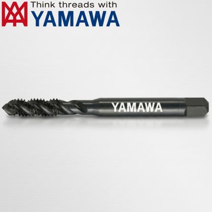 Mũi Taro Xoắn YAMAWA SU+SP M6x1 P2 chính hãng Nhật Bản, thiết kế rãnh xoắn chuyên gia công ren lỗ bít M6x1 với độ chính xác cao cấp P2, khả năng thoát phoi hiệu quả, phù hợp gia công thép carbon, thép hợp kim và inox trong ngành cơ khí chính xác.