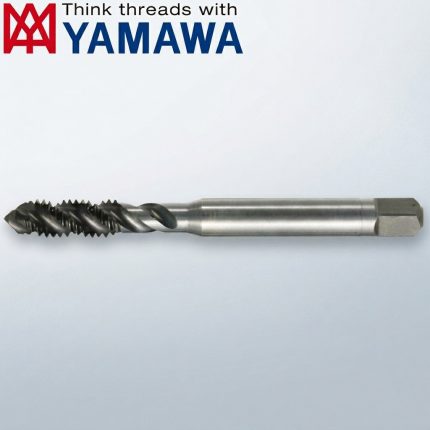Mũi Taro Xoắn YAMAWA SU+SP M6x1 P2 chính hãng Nhật Bản, thiết kế rãnh xoắn chuyên gia công ren lỗ bít M6x1 với độ chính xác cao cấp P2, khả năng thoát phoi hiệu quả, phù hợp gia công thép carbon, thép hợp kim và inox trong ngành cơ khí chính xác.
