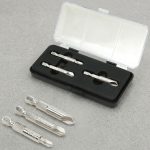 Mũi khoan lấy ốc gãy 3 món 1/4" Toptul JGAW0301 gồm 3 đầu tháo vít gãy chuôi lục giác 1/4 inch, đi kèm hộp nhựa bảo quản, chuyên dùng tháo bu lông, ốc vít bị gãy, trờn ren trong sửa chữa cơ khí, ô tô và bảo trì thiết bị công nghiệp.