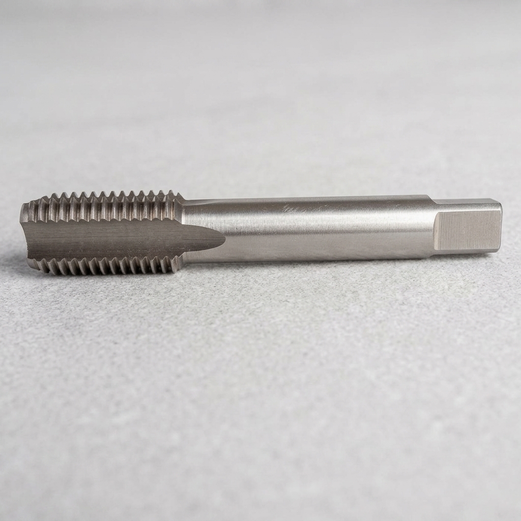 Hình ảnh thể hiện Mũi taro HSS M10 x 1.5mm TTP USA 240-100150 được chế tạo từ vật liệu thép gió HSS chất lượng cao, mang lại khả năng chịu mài mòn, chịu nhiệt và tuổi thọ làm việc vượt trội. Sản phẩm được thiết kế để gia công ren trong hệ mét M10 x 1.5mm với độ chính xác cao, giúp tạo ren sắc nét, đồng đều và giảm nguy cơ gãy mũi trong quá trình sử dụng. Mũi taro HSS M10 x 1.5mm TTP USA 240-100150 phù hợp cho gia công thép carbon, thép hợp kim, inox có độ cứng vừa, gang và nhiều vật liệu kim loại khác. Đây là lựa chọn lý tưởng cho các xưởng cơ khí chế tạo, bảo trì công nghiệp và gia công cơ khí chính xác, đáp ứng yêu cầu về hiệu suất cắt ren ổn định và chất lượng ren thành phẩm cao.