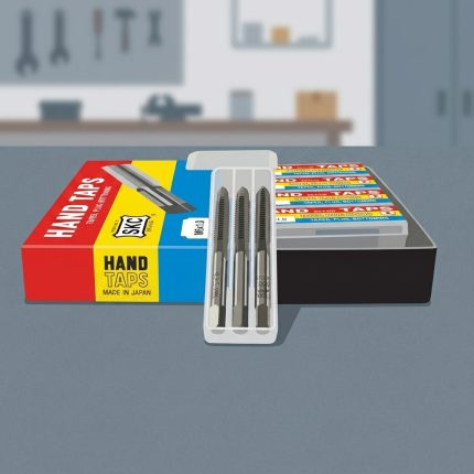 Mũi taro hệ Inch UNC 5/16″x18 SKC chính hãng Nhật Bản gồm bộ 3 mũi taro tay tiêu chuẩn taper, plug và bottoming, chế tạo từ thép gió HSS chất lượng cao, chuyên dùng gia công ren trong hệ inch UNC 5/16"-18 với độ chính xác cao trong cơ khí chế tạo và bảo trì công nghiệp.