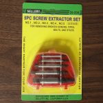 Hình ảnh Ta rô nhể ốc gẫy Sellery 26-208 chính hãng bao gồm 5 đầu tháo ốc gãy chuyên dụng được đóng gói trong vỉ nhựa tiện lợi. Sản phẩm được chế tạo từ thép hợp kim cường lực có độ cứng cao, giúp tháo hiệu quả các loại bu lông, ốc vít, ty ren và đầu nối bị gãy, kẹt hoặc oxy hóa lâu ngày mà không làm hư hỏng ren chi tiết xung quanh. Ta rô nhể ốc gẫy Sellery 26-208 là giải pháp lý tưởng cho gara ô tô, xưởng cơ khí, đơn vị bảo trì thiết bị công nghiệp và kỹ thuật viên sửa chữa chuyên nghiệp, góp phần tiết kiệm thời gian, chi phí sửa chữa và nâng cao hiệu suất làm việc.