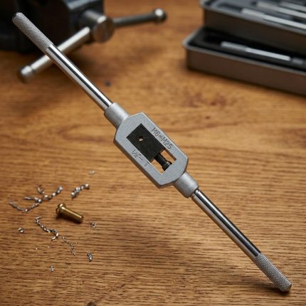 Hình ảnh sản phẩm Tay Taro Top TP-625 (M6-M25) chính hãng với thiết kế thân thép hợp kim chắc chắn, tay cầm khía nhám chống trượt và cơ cấu kẹp điều chỉnh chính xác, giúp giữ chặt mũi taro trong quá trình gia công ren. Sản phẩm hỗ trợ sử dụng với các mũi taro ren hệ mét có kích thước từ M6 đến M25, phù hợp cho công việc taro ren thủ công trong xưởng cơ khí, bảo trì công nghiệp, chế tạo máy và sửa chữa thiết bị. Tay Taro Top TP-625 (M6-M25) mang lại khả năng truyền lực ổn định, thao tác thuận tiện, tăng độ chính xác khi tạo ren và kéo dài tuổi thọ dụng cụ cắt ren.