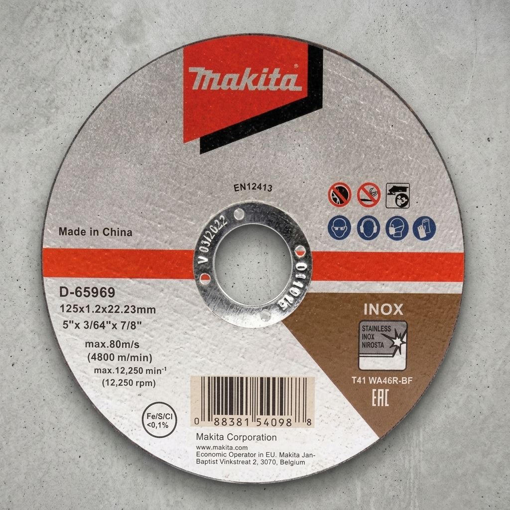 Đá cắt inox mỏng Makita D-65969 (125x1.2x22.23mm) là dòng đá cắt chuyên dụng được thiết kế để cắt inox, thép không gỉ và các vật liệu kim loại mỏng với hiệu suất vượt trội. Thiết kế siêu mỏng 1.2mm giúp giảm lực cản khi cắt, tạo đường cắt sắc nét, hạn chế ba via và tiết kiệm vật liệu. Sản phẩm đạt tiêu chuẩn chất lượng Makita, vận hành ổn định ở tốc độ cao và phù hợp cho các xưởng cơ khí, đơn vị gia công inox, công trình xây dựng và thợ kỹ thuật chuyên nghiệp. Đá cắt inox mỏng Makita D-65969 (125x1.2x22.23mm) là lựa chọn tối ưu cho những công việc yêu cầu độ chính xác cao và tính thẩm mỹ hoàn thiện.
