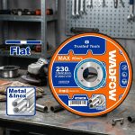 Đá cắt kim loại 230x1.9x22.2 mm Wadfow WAC1391 là dòng đá cắt mỏng chất lượng cao, được thiết kế chuyên dụng cho các công việc cắt sắt, thép, inox và kim loại màu. Với đường kính 230mm, độ dày 1.9mm và lỗ trục 22.2mm tiêu chuẩn, sản phẩm giúp tạo đường cắt sắc nét, giảm ba via, tiết kiệm vật liệu và nâng cao hiệu suất làm việc. Đá cắt Wadfow WAC1391 phù hợp cho các xưởng cơ khí, công trình xây dựng và ngành gia công kim loại chuyên nghiệp.