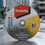 Đá cắt mỏng cho inox A60U 230x1.9x22.23mm Makita E-22470 chính hãng, chuyên dùng cắt inox và thép không gỉ với đường cắt sắc nét, ít ba via, độ bền cao, phù hợp cho thợ cơ khí và gia công kim loại chuyên nghiệp.
