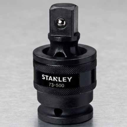 Đầu chuyển lắc lép 3/4" Stanley STMT73500-8B là phụ kiện truyền lực chính hãng được thiết kế dạng khớp lắc (Impact Universal Joint) giúp truyền mô-men xoắn linh hoạt khi thao tác ở các vị trí hẹp hoặc góc khuất. Sản phẩm được chế tạo từ thép hợp kim chịu lực cao với lớp phủ đen chống mài mòn, tương thích với đầu khẩu và súng siết chuẩn 3/4 inch, phù hợp cho gara ô tô, xưởng cơ khí, bảo trì thiết bị và các ứng dụng công nghiệp chuyên nghiệp.
