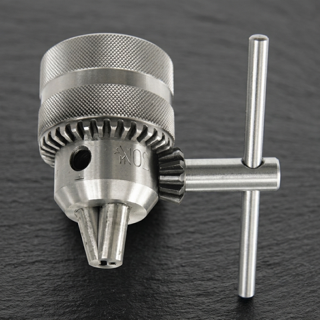 Đầu khoan có khóa 10mm Bosch 2608571078 là phụ kiện chính hãng được thiết kế với cơ cấu siết khóa bằng chìa giúp kẹp mũi khoan chắc chắn, hạn chế trượt khi làm việc. Sản phẩm phù hợp với nhiều dòng máy khoan cầm tay, đảm bảo độ chính xác cao, độ bền vượt trội và hiệu quả tối ưu trong các công việc khoan gỗ, kim loại và nhựa.