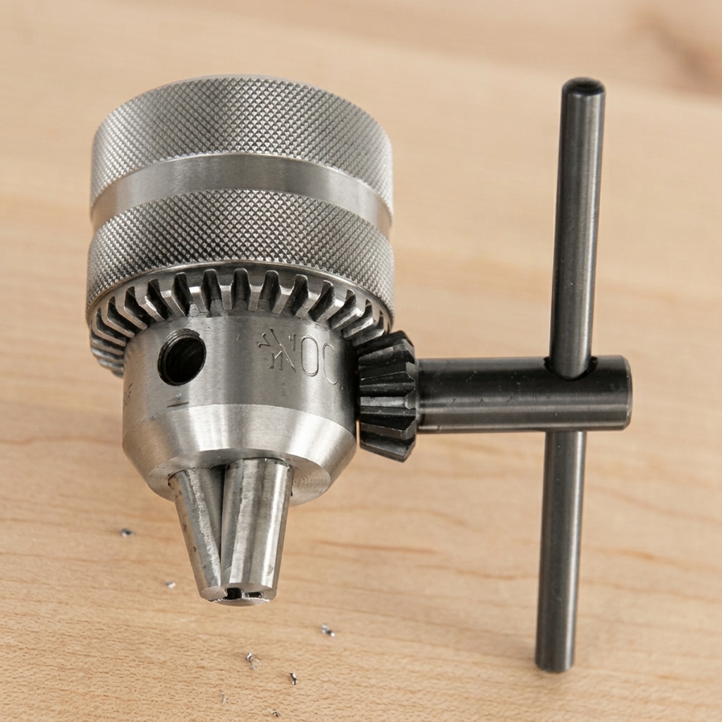 Đầu khoan có khóa 10mm Bosch 2608571078 là phụ kiện chính hãng được thiết kế với cơ cấu siết khóa bằng chìa giúp kẹp mũi khoan chắc chắn, hạn chế trượt khi làm việc. Sản phẩm phù hợp với nhiều dòng máy khoan cầm tay, đảm bảo độ chính xác cao, độ bền vượt trội và hiệu quả tối ưu trong các công việc khoan gỗ, kim loại và nhựa.