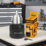 Đầu khoan không răng 13mm Ingco KC1302W chính hãng với thiết kế chắc chắn, khả năng kẹp mũi khoan lên đến 13mm, phù hợp cho máy khoan cầm tay và máy khoan điện. Sản phẩm có độ bền cao, thao tác thay mũi khoan nhanh chóng, đảm bảo độ bám chắc và vận hành ổn định trong các công việc cơ khí, sửa chữa, lắp đặt và DIY chuyên nghiệp.