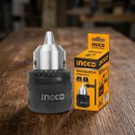 Đầu khoan không răng 13mm Ingco KC1302W chính hãng với thiết kế chắc chắn, khả năng kẹp mũi khoan lên đến 13mm, phù hợp cho máy khoan cầm tay và máy khoan điện. Sản phẩm có độ bền cao, thao tác thay mũi khoan nhanh chóng, đảm bảo độ bám chắc và vận hành ổn định trong các công việc cơ khí, sửa chữa, lắp đặt và DIY chuyên nghiệp.